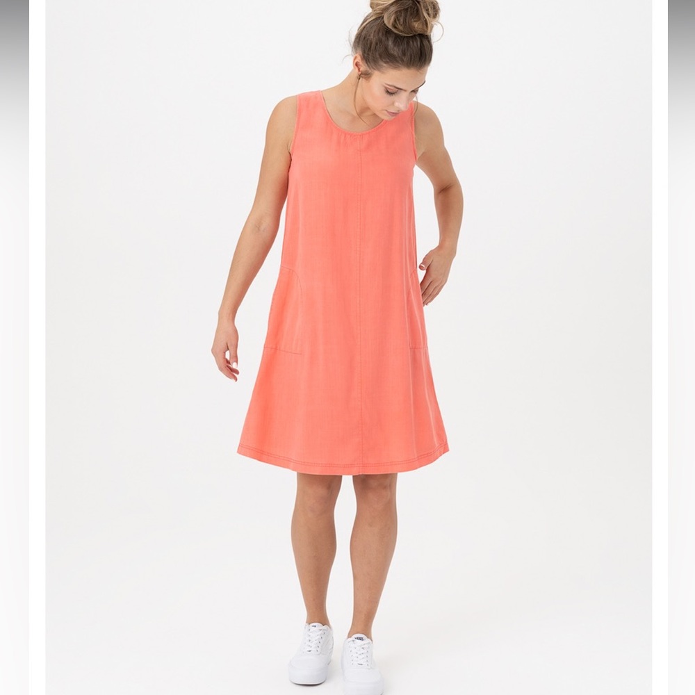 Renuar Tencel Round Neck Dress Medium